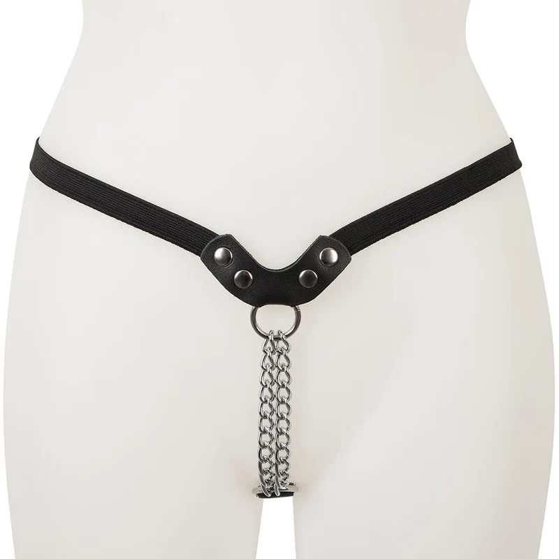 Damen String S-L mit Metall-Kette im Schritt "Angela"
