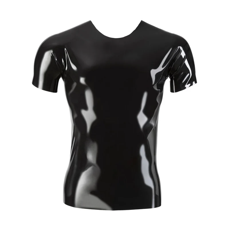 Latex Shirt M - XXL gerader Schnitt, schwarz "Boy"