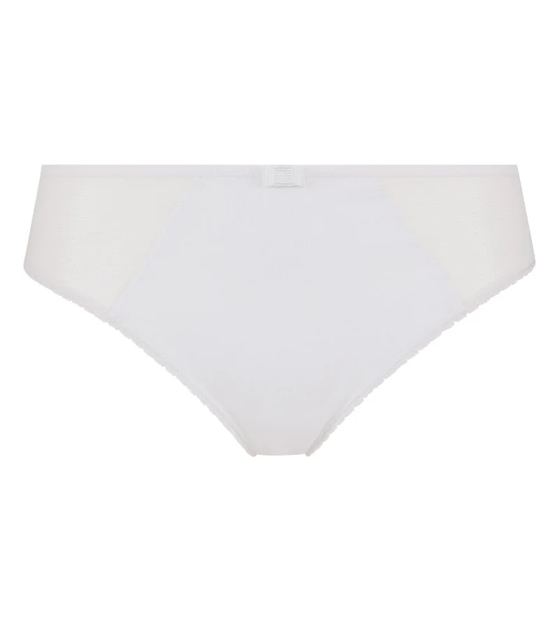 Weißer Slip mit gepunkteten Tülleinsätzen - Generous Cotton Bio