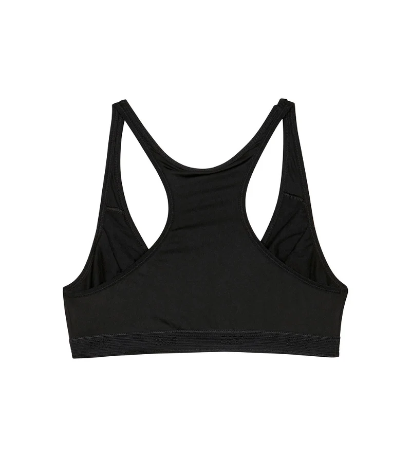 Schwarzer Mädchen-Sport-BH aus Mikrofaser - DIM Micro