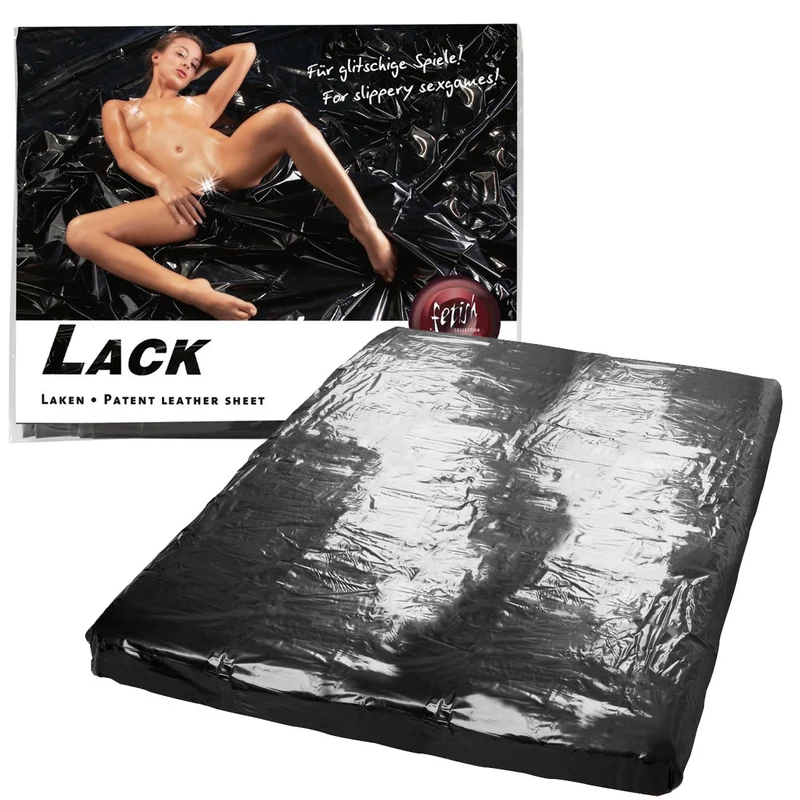 Lack Laken Schwarz Playground 200 x 230 cm