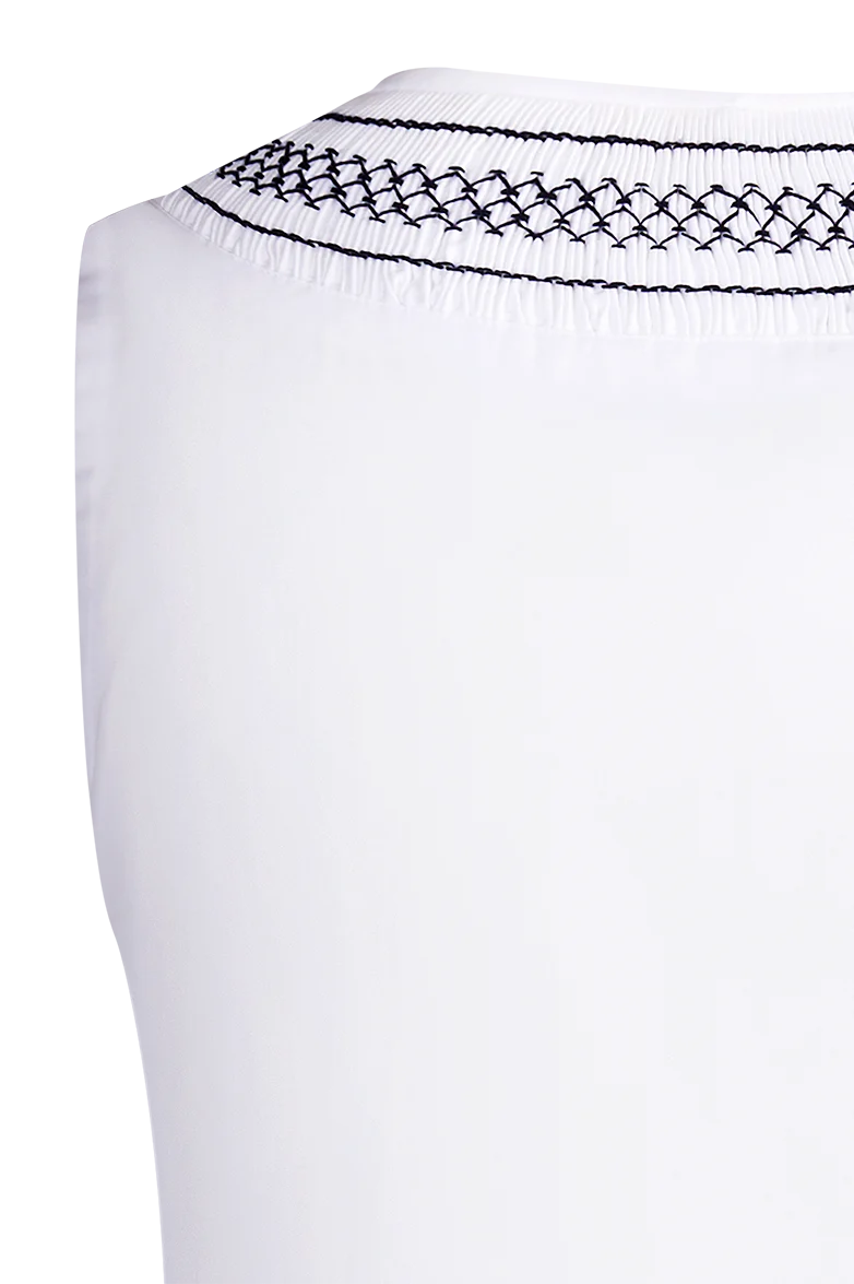 Stehfaltenbluse