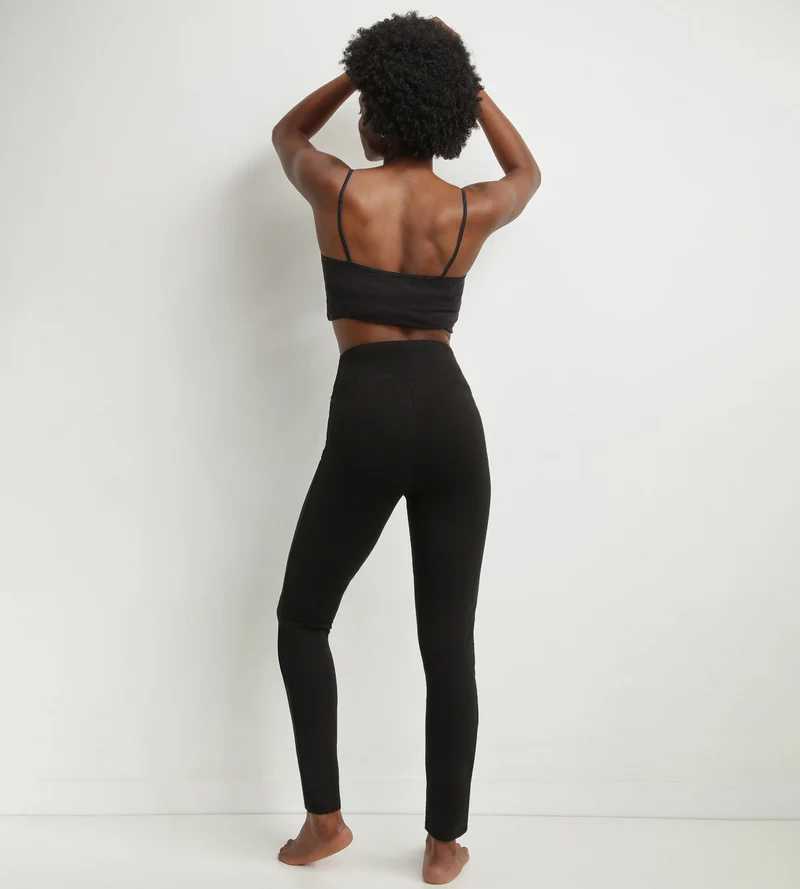 Schwarze Damen-Leggings mit Shaping-Effekt Dim Relax & Go