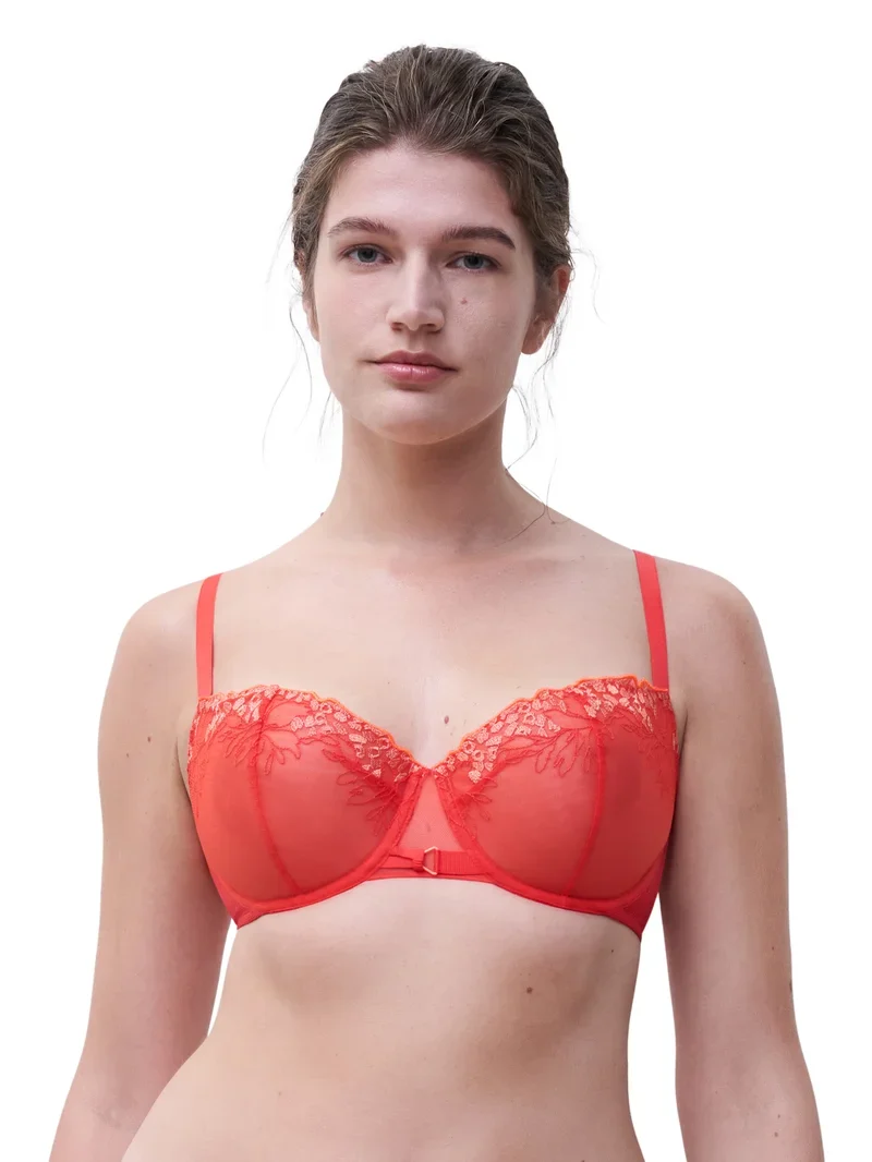 Chantelle - Spice Halbschalen-BH Red Cocktail Multico