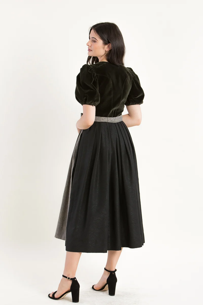 Gottseidank Ärmeldirndl Lina bronzegrün