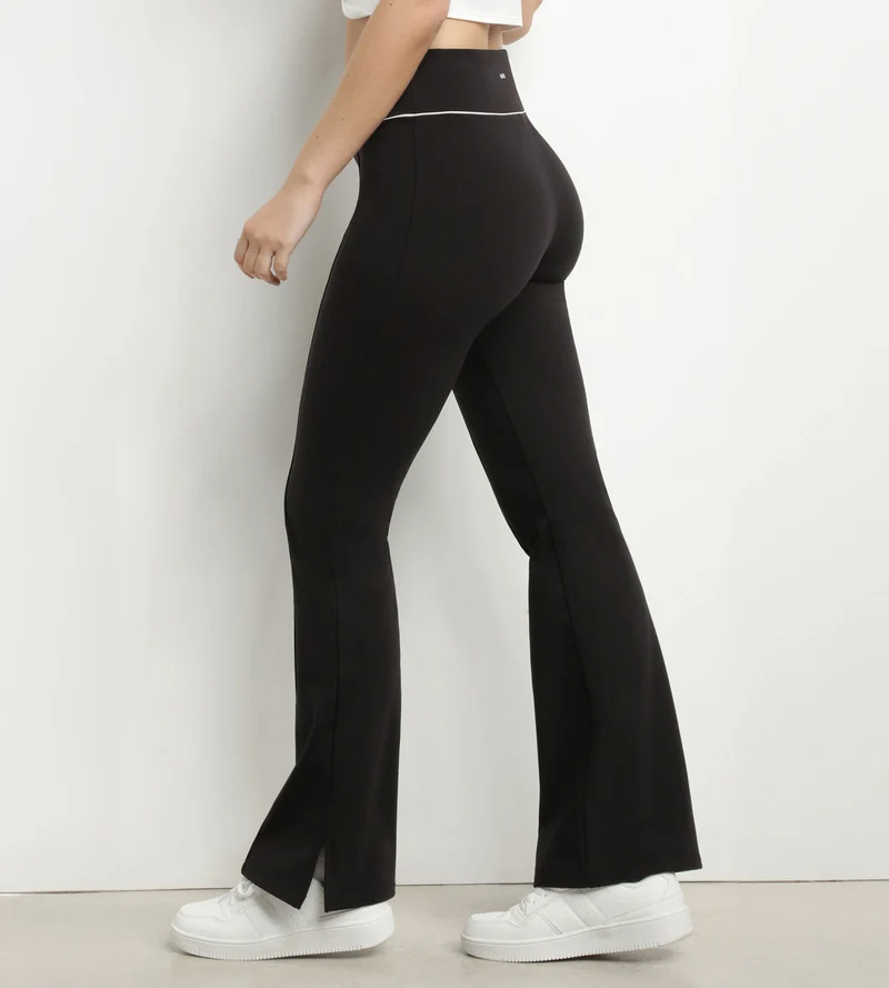Ausgestellte Damen-Sporthose aus Stretch-Jersey Black Dim Move