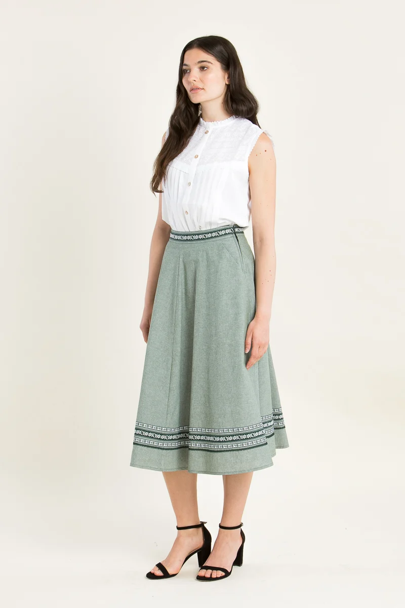 Felicitas Trachtenbluse Bibione weiß