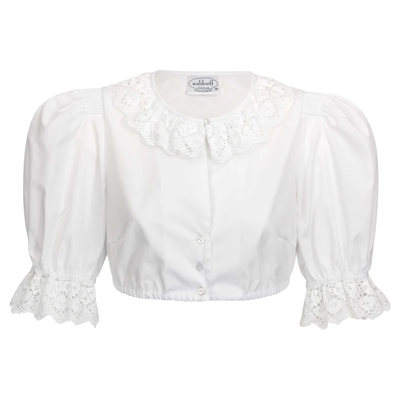 Dirndlbluse Weiss