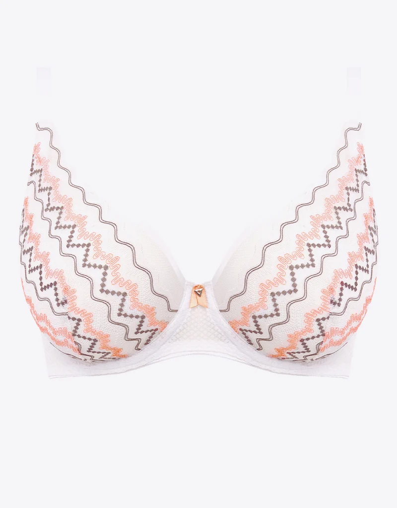 Freya Festival Vibe High Apex Bra White Coral