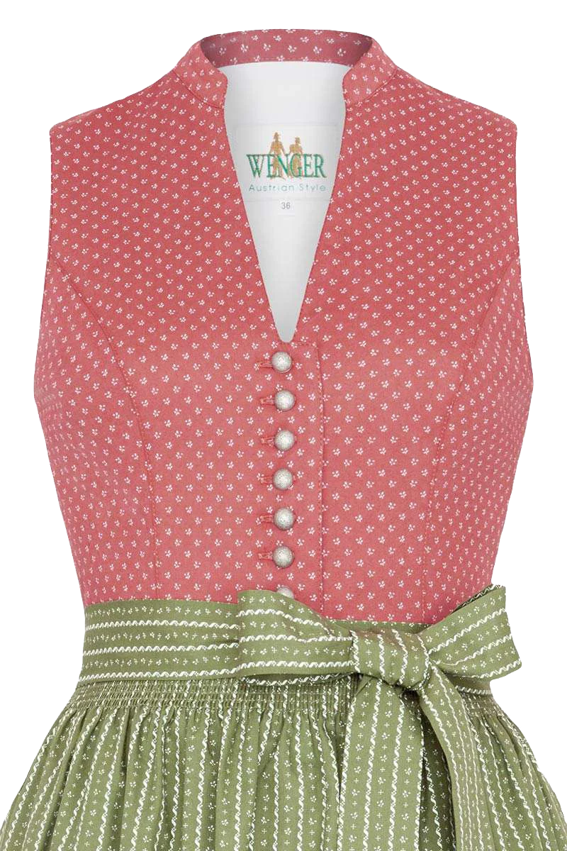 Stretch Dirndl midi hochgeschlossen Stretch