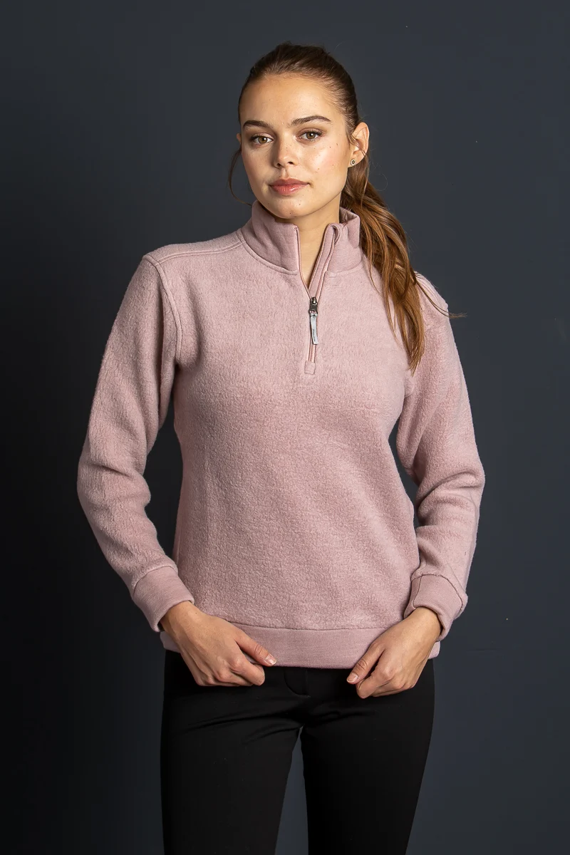 Houdini Half Zip Pulli Alto pink