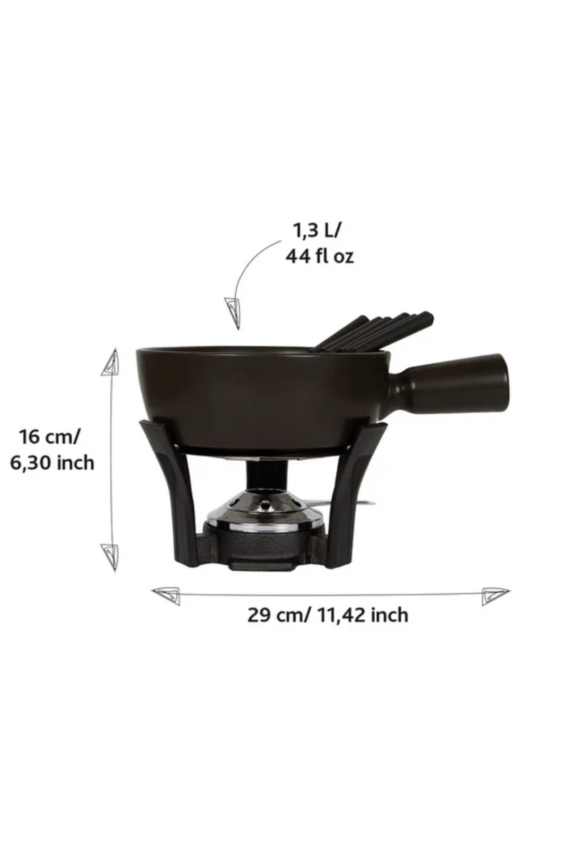 Fondue-Set NERO - 1,3 L - BOSKA - Haushalt - Wohnen