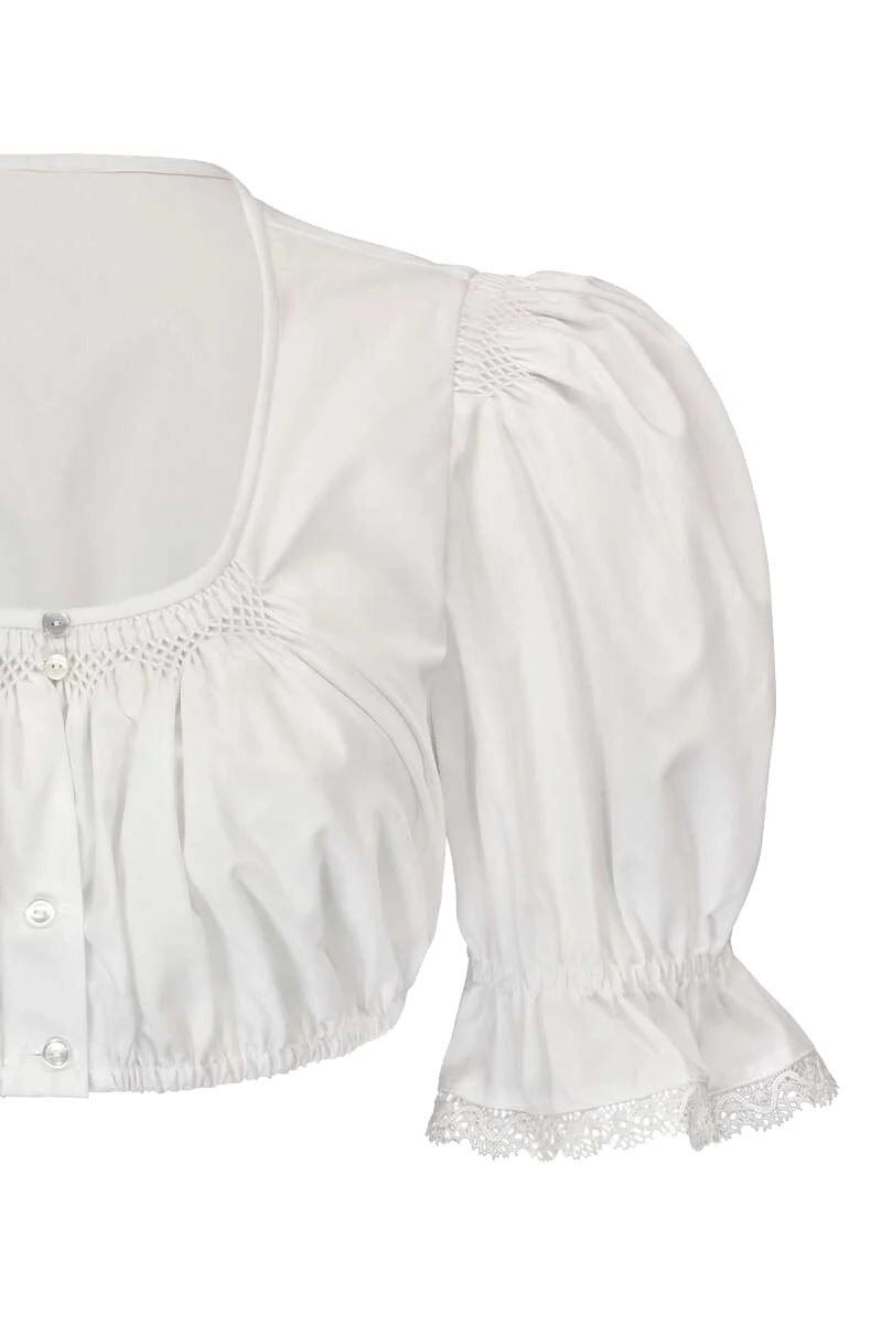Dirndlbluse mit halblangen Ärmeln