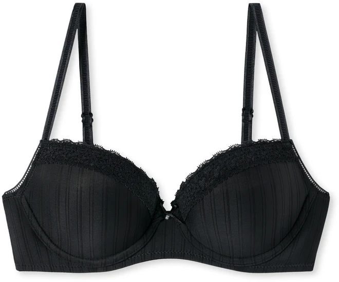 Schiesser Damen Bügel-BH mit Schale schwarz 114834-000