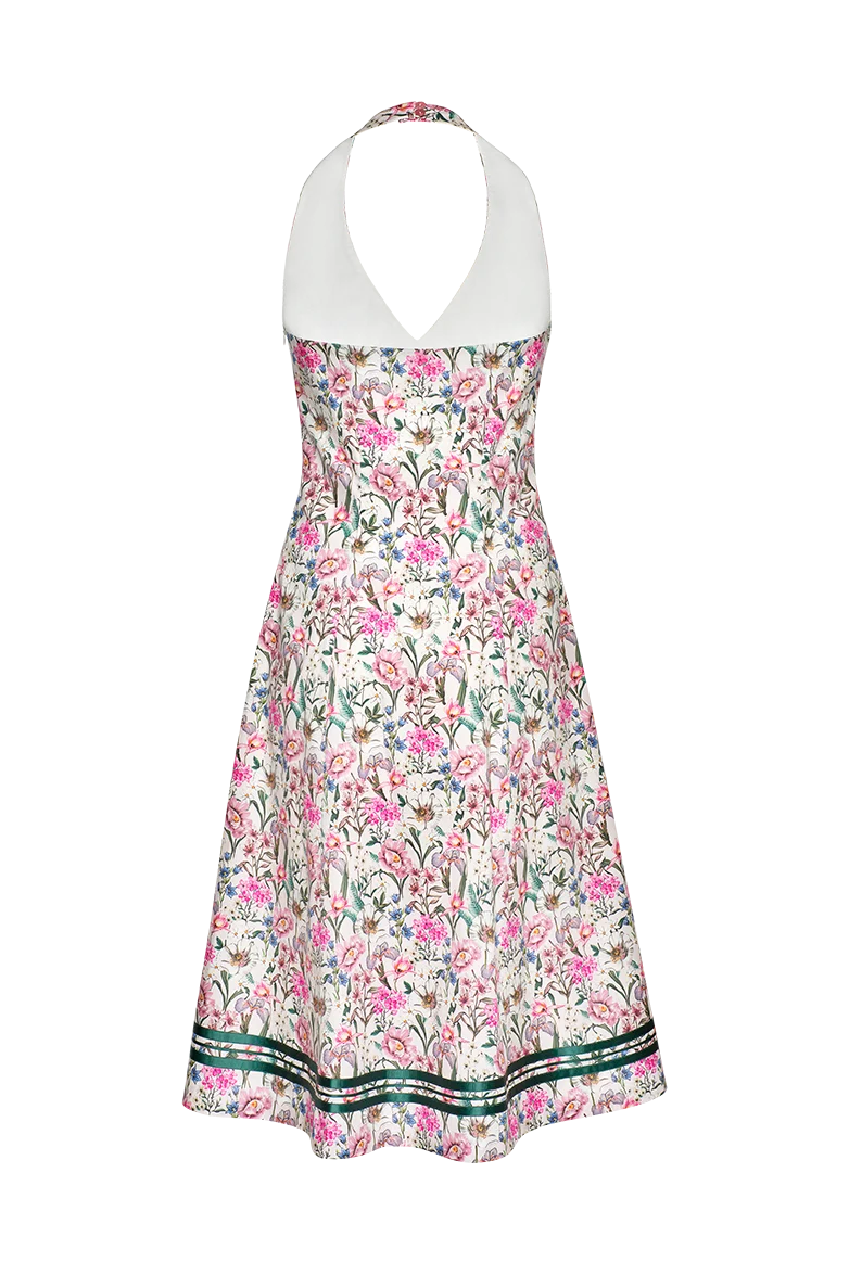 Neckholderkleid aus Baumwolle