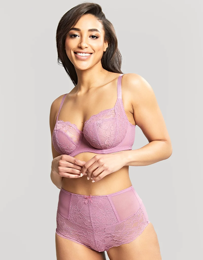 Panache Imogen High Waist Brief Mauve Pink