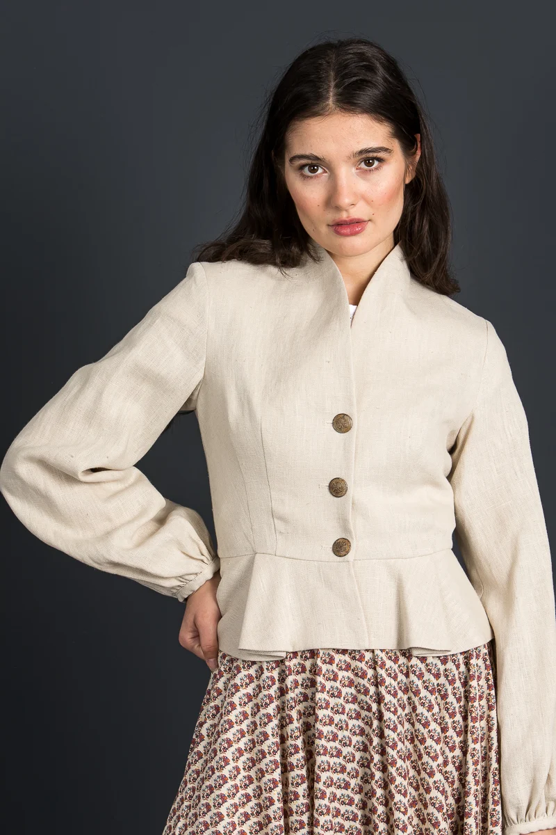 Lena Hoschek Leinenjanker Margot Cream