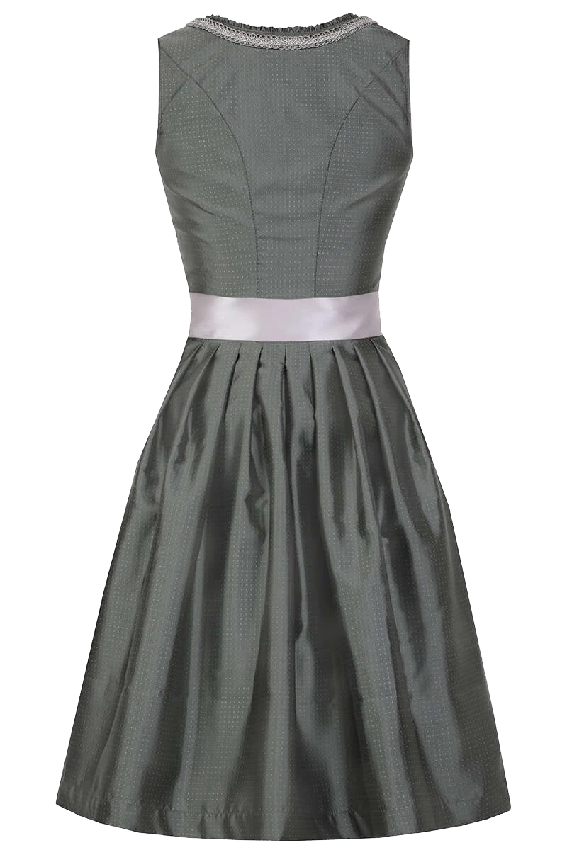 Mini Dirndl mit transparenter Spitzen-Schürze