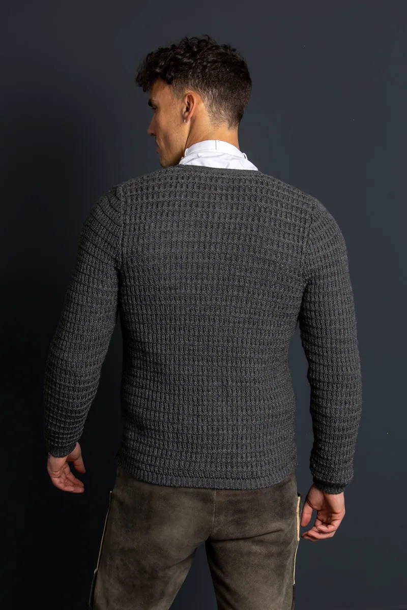 Gottseidank Strickjanker Anton asphalt