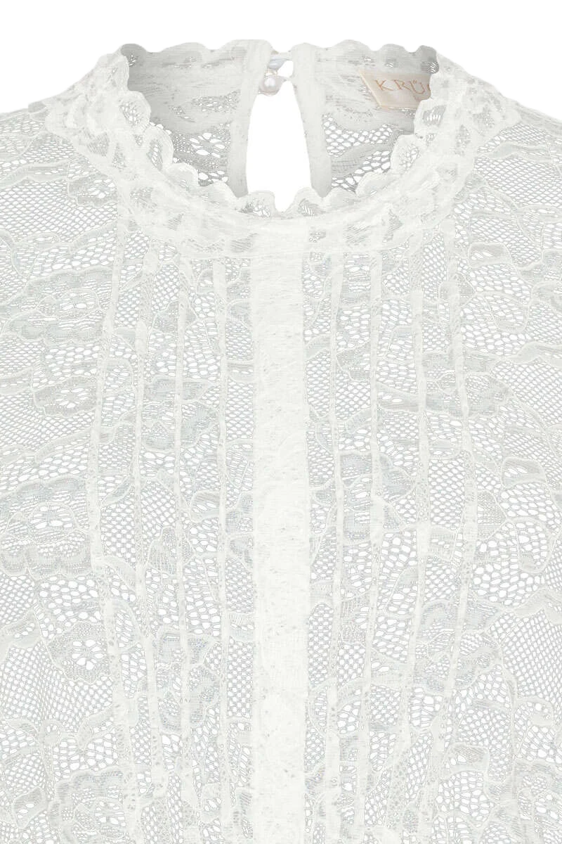 Spitzen-Dirndlbluse 3/4-Arm