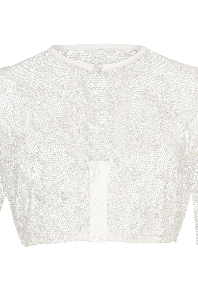 Spitzen-Dirndlbluse 3/4-Arm