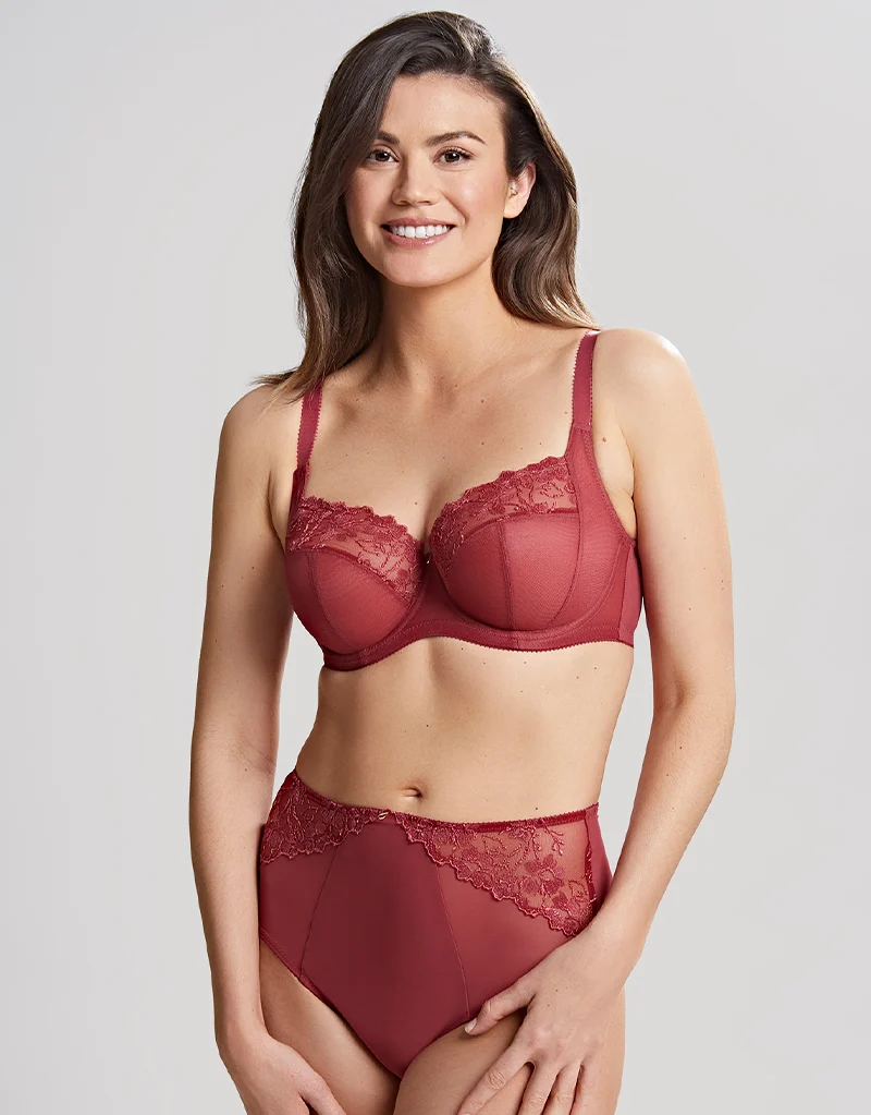 Panache Emilia Deep Brief Mineral Red