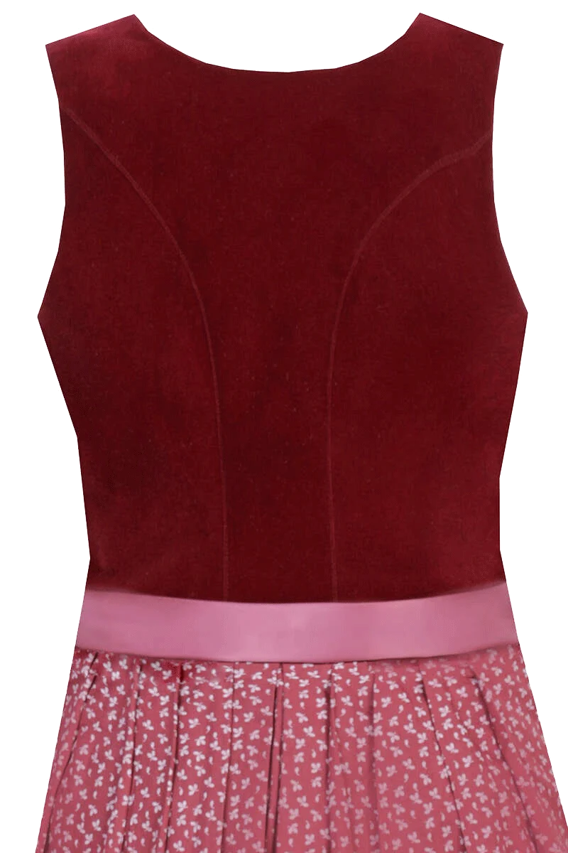 Midi-Dirndl mit Samtoberteil