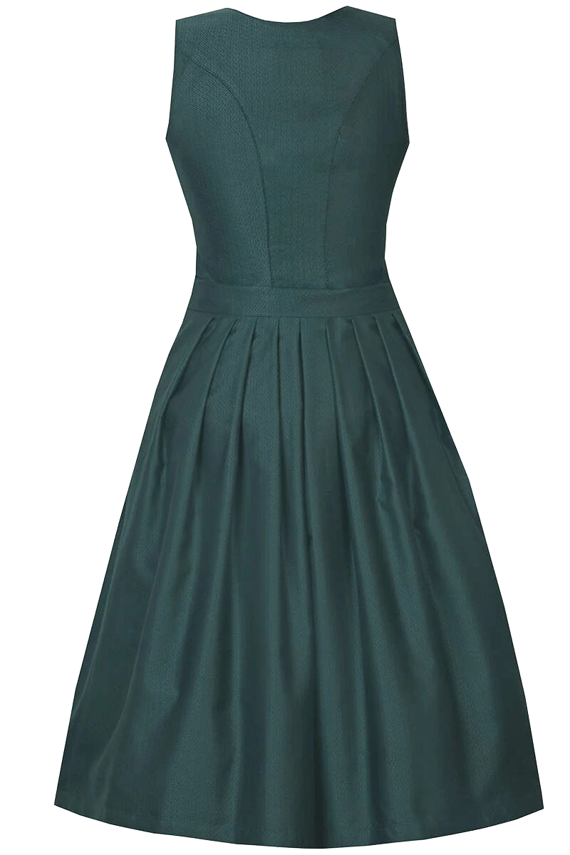 Midi Dirndl mit Spitzenschürze