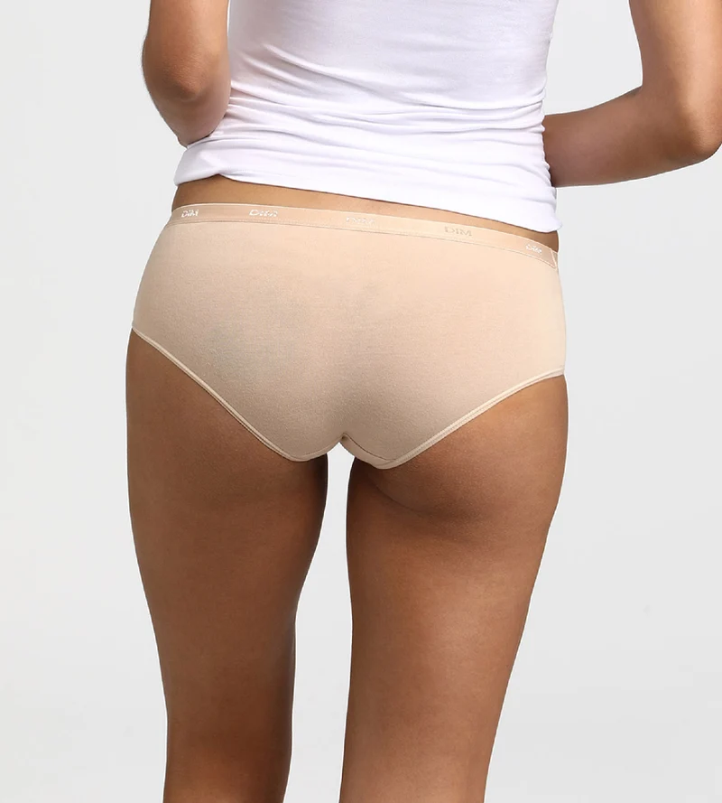 3er-Pack Hipster weiß/hautfarben/schwarz aus Stretch-Baumwolle – Pockets EcoDIM