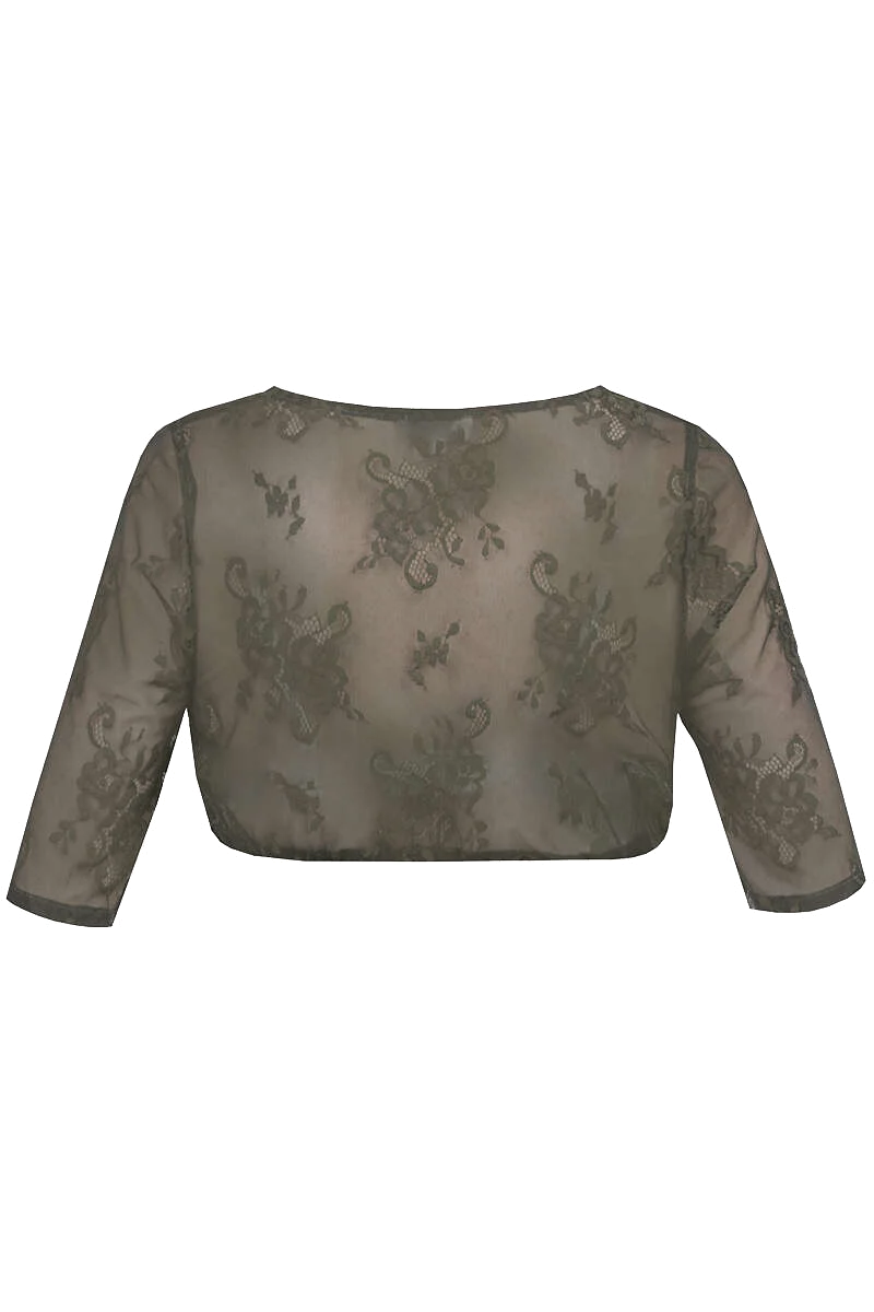 Dirndlbluse mit halblangen Ärmeln