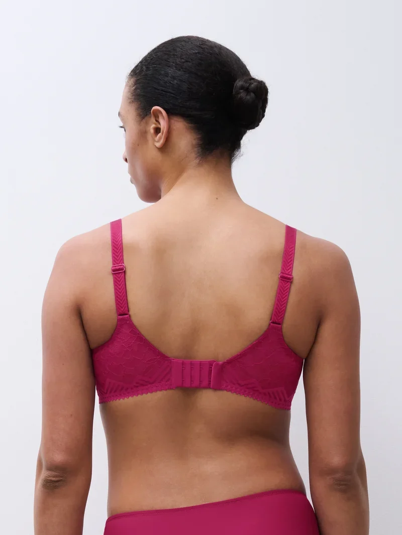 Chantelle - Origins Sehr blickdichter Bügel-BH Wild Strawberry