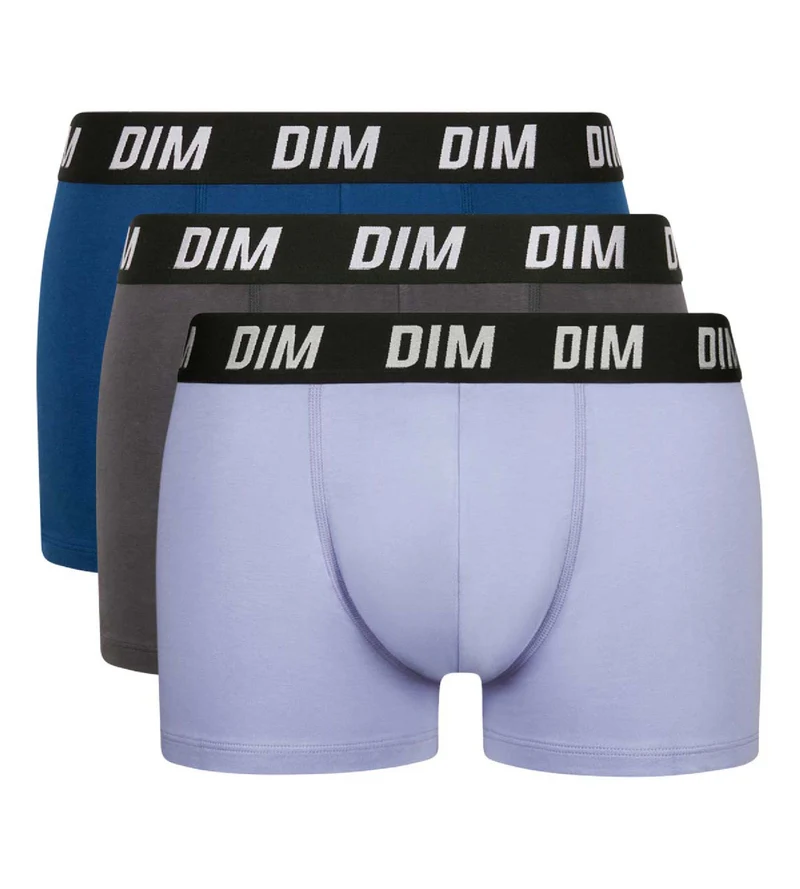 3er-Pack blau/graue Boxershorts mit Wärmeregulierung - Regul'Activ