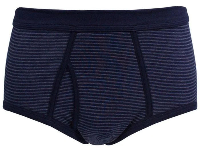 conta Herren Slip mit Eingriff marine geringelt 5-er Pack