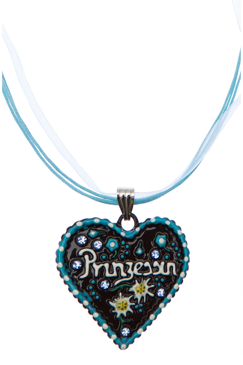 Kinder Trachtenhalskette Herz Prinzessin
