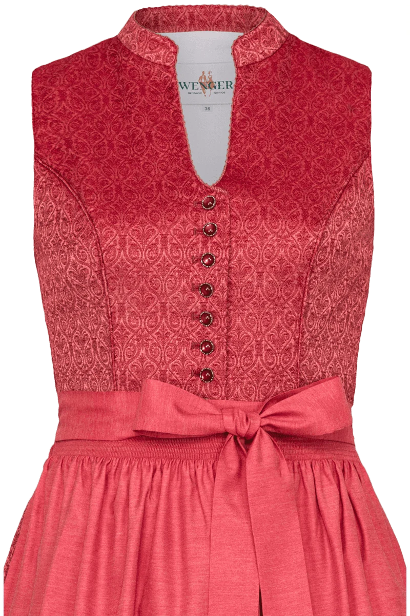 Dirndl mit hochgeschlossenem Ausschnitt lang