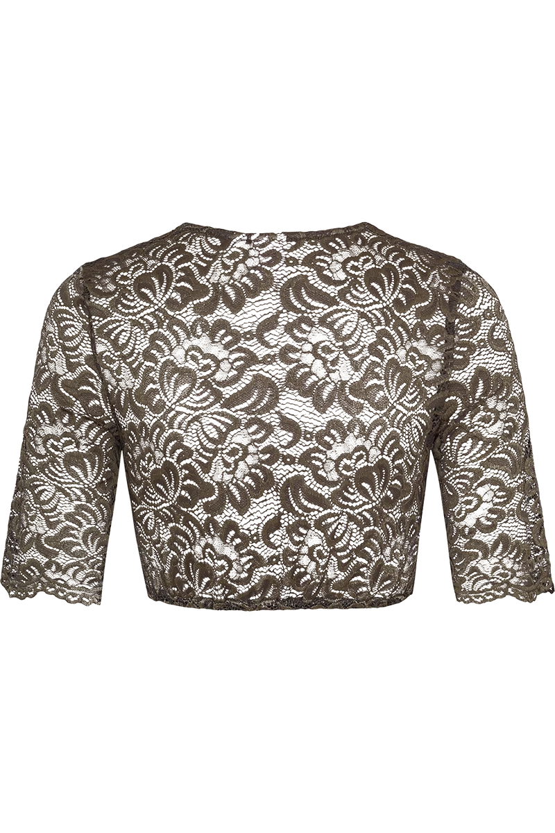 Dirndlbluse aus Spitze - oliv