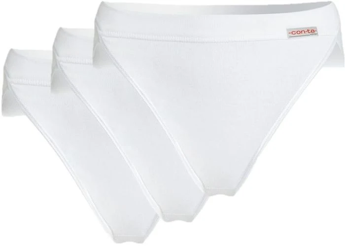conta Damen Jazzpants weiß 3-er Pack