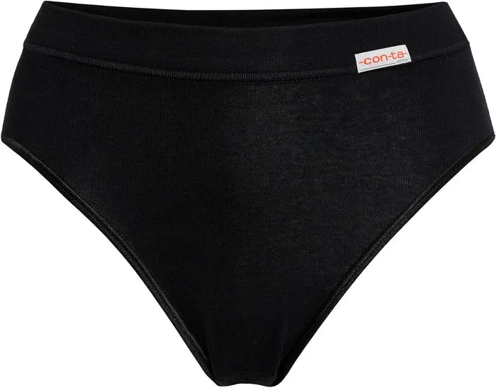 conta Damen Sportslip Schwarz 3-er Pack