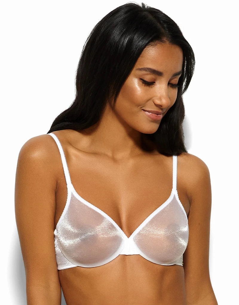 Gossard Glossies Sheer Plunge Bra White