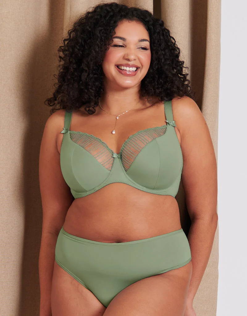 Flirtelle Everyday Brazilian Brief Sage Green