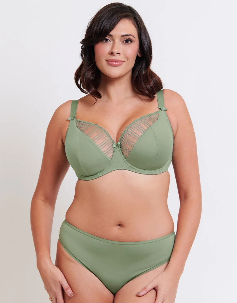 Flirtelle Everyday Brazilian Brief Sage Green