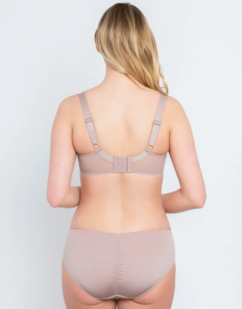 Flirtelle Swirl Balcony Bra Soft Taupe