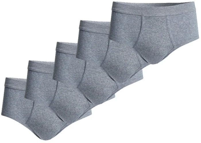 conta Herren Slip mit Eingriff Jeansblau 5-er Pack
