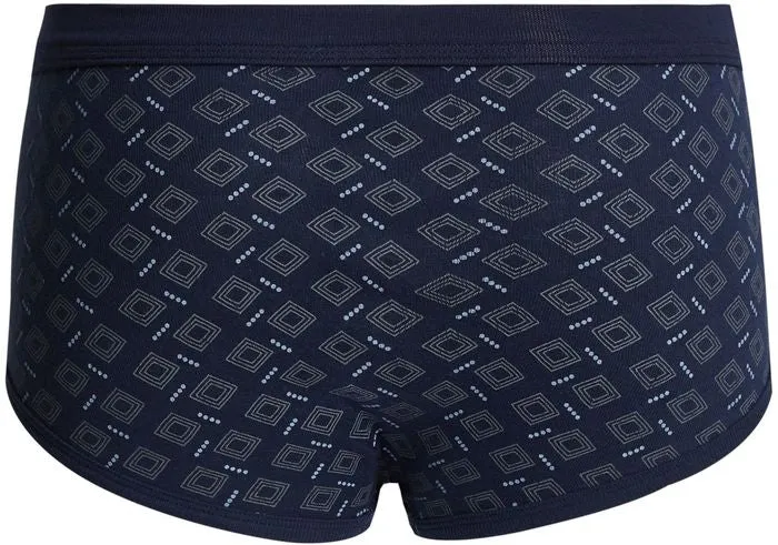 conta Herren Slip mit Eingriff Karo auf Marine 5-er Pack