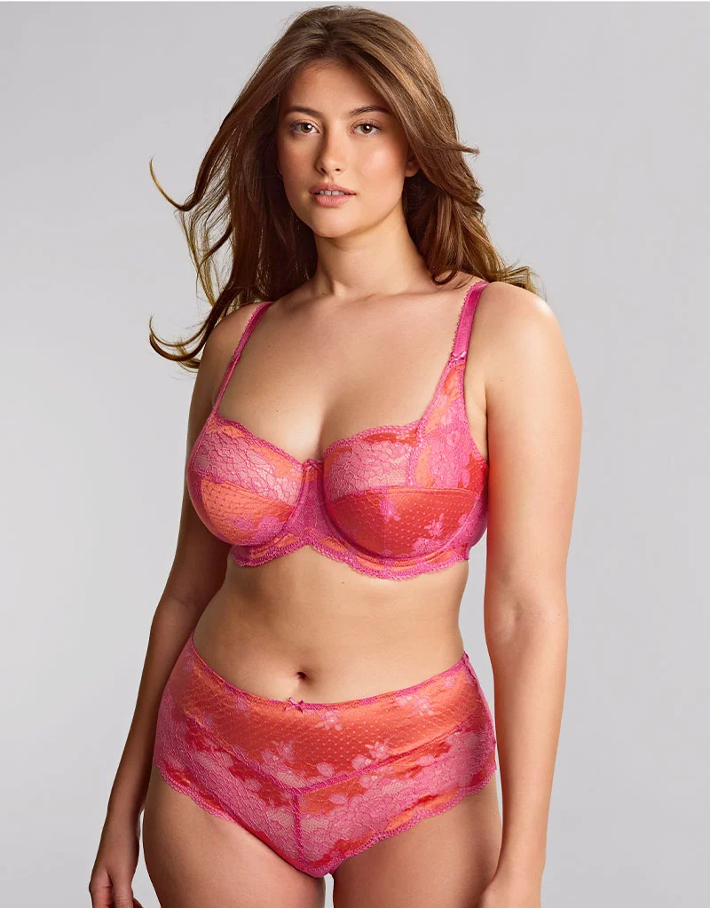 Panache Clara Deep Brief Papaya Pink