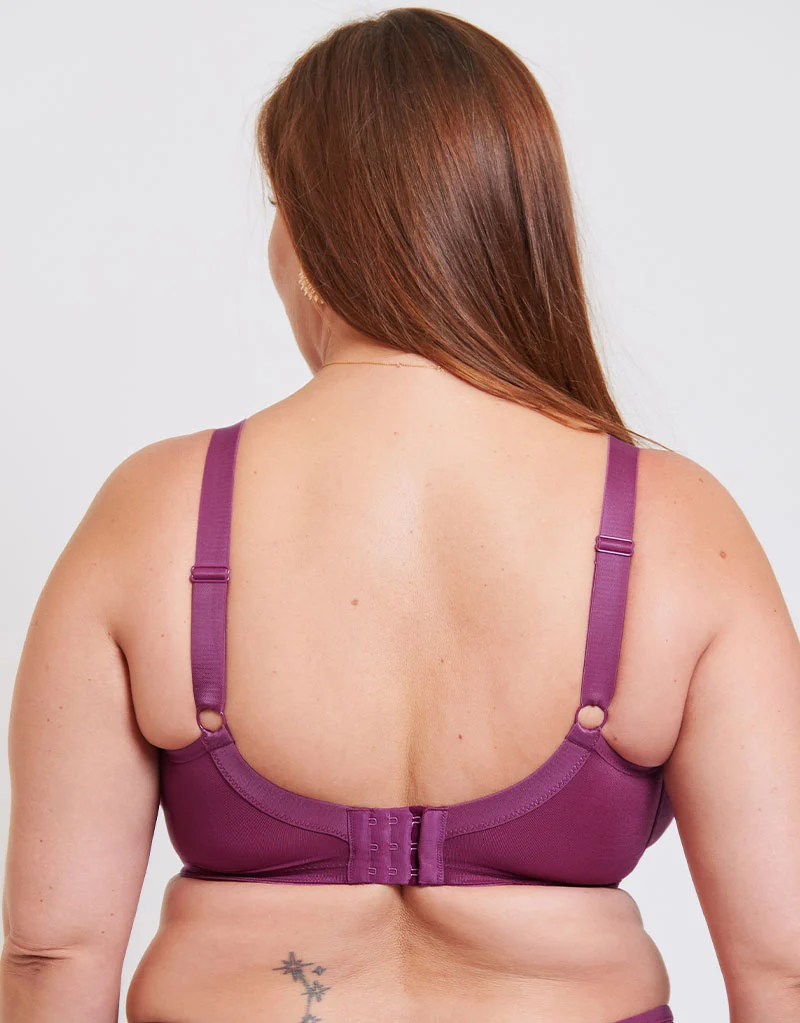 Adella Athena Full Cup Side Support Bra Berry Purple