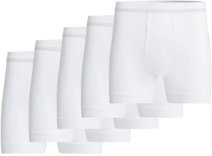 conta Herren Hose kurz mit Eingriff weiß 5-er Pack