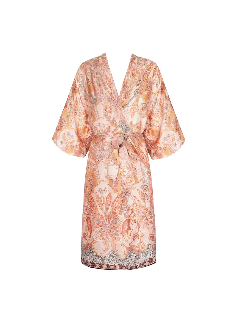 Lise Charmel - Mittellanges Negligé-Kleid Voyage Splendeur Charme Peche