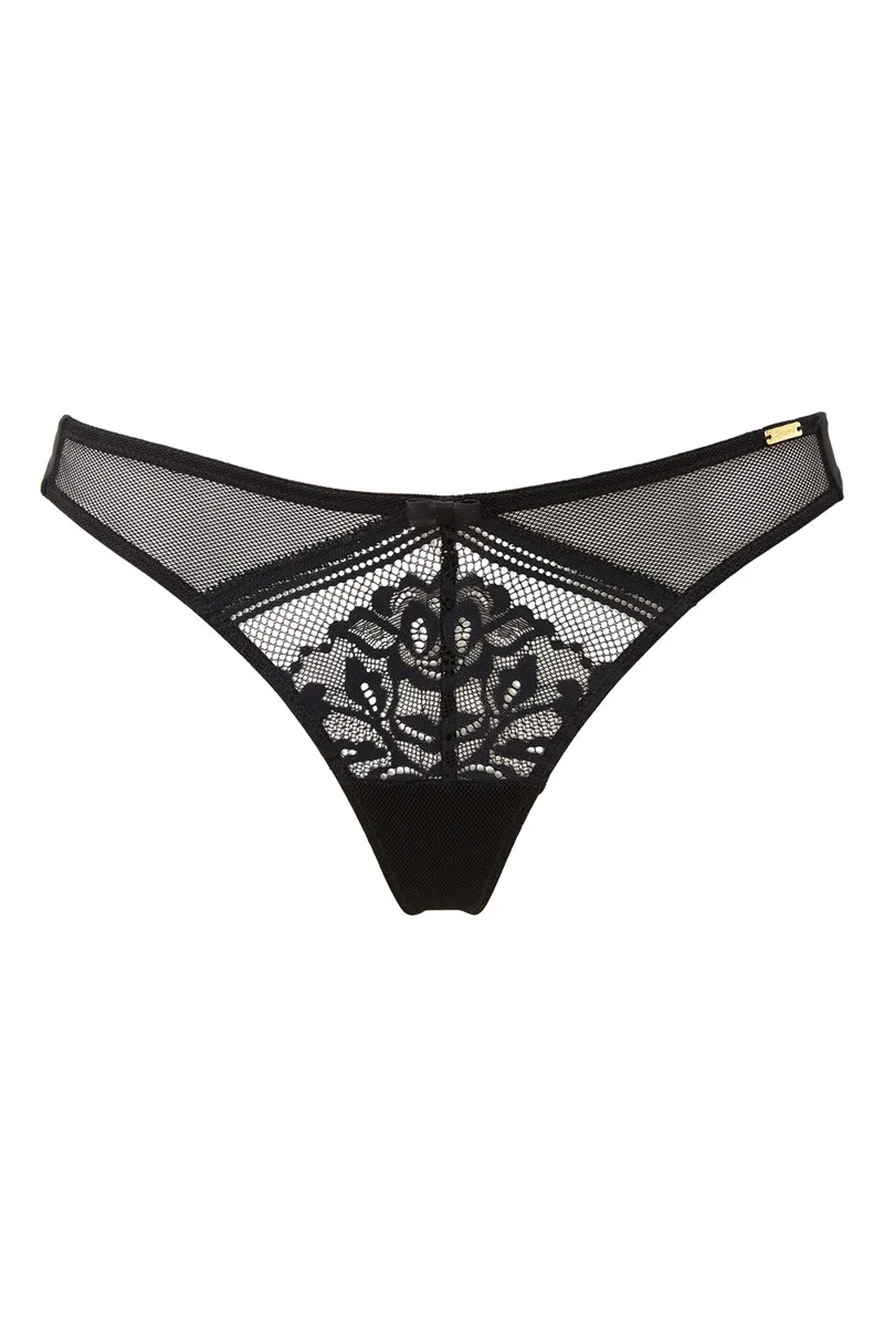 Gossard - Encore Tanga Schwarz/Beige