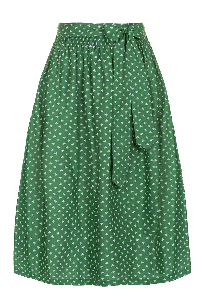 Midi-Dirndlschürze mit Blumenmuster 70 cm